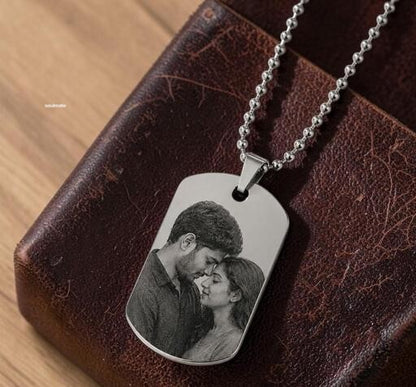 Customize Engraved Unisex Locket with chain
